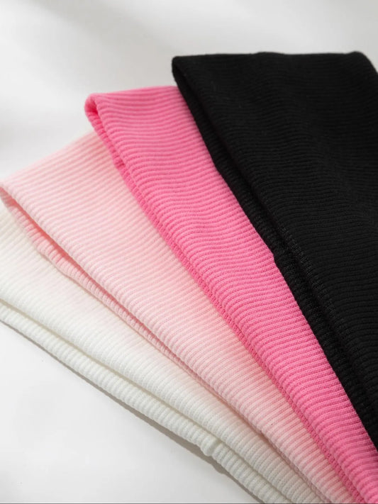 Minimalist Sporty Hair Bands, 4Pcs Solid Color Hair Band, Sweat Absorbing Sports Headband for Running, High Stretch Headband for Yoga, Gym, Sweat Wicking Headband