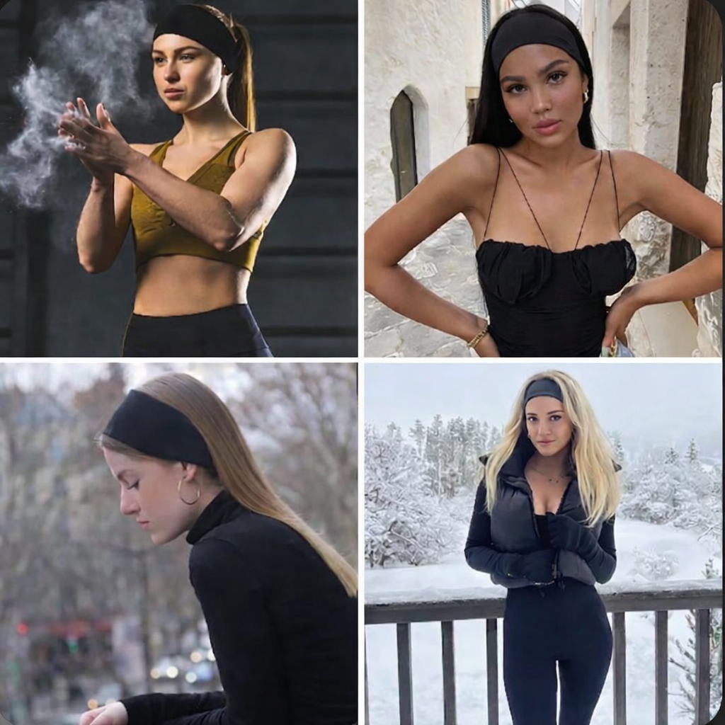 Soft headbands for yoga